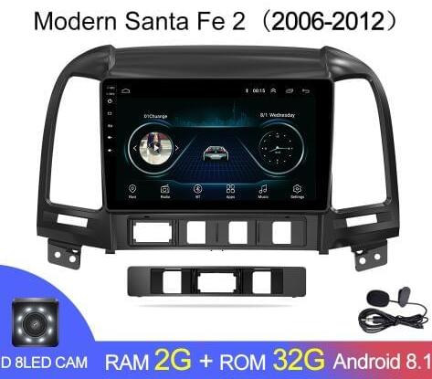  ��������� Android 2G-32G Hyundai Santa Fe 2 2006-