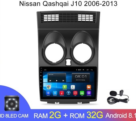  ��������� Android 1G-16G Nissan Qashqai J10 2006-2013