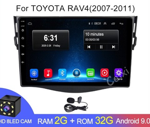  ��������� Android 1G-16G Toyota RAV4 Rav 4 2007-