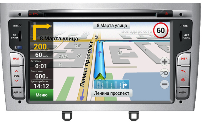  ��������� Velas V-P308 Peugeot 308 (2008-) ,408 (2012-)