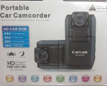 ������������� ����������������� Carcam Portable Car Camcorder